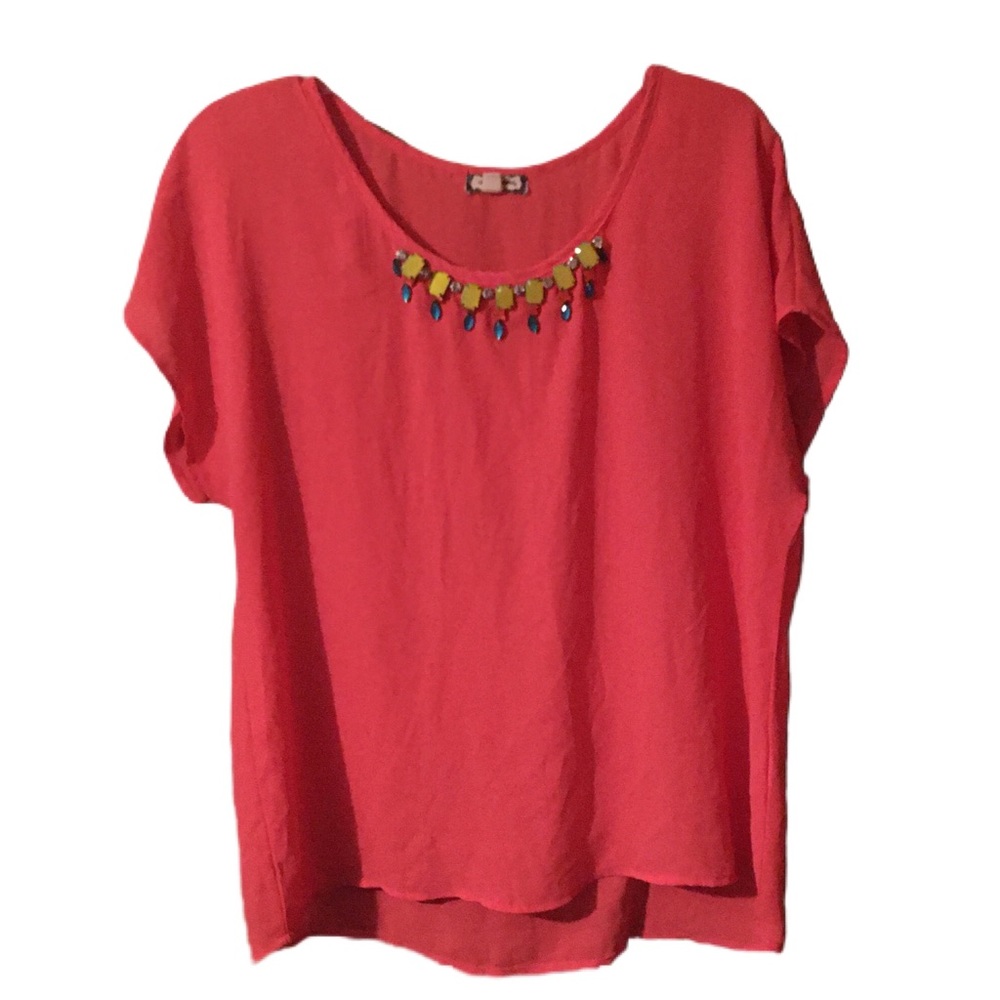 Pretty coral blouse